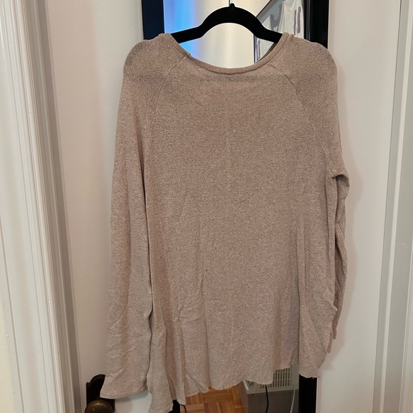 American Eagle Outfitters Soft & Sexy Plush Beige Sweater - Picture 3 of 4
